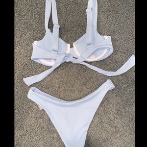 blue bikini bathing suit small
